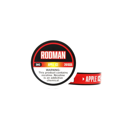 Rodman - Nicotine Pouches (20ct Can)(5-Can Pack) | Apple Ice 3mg