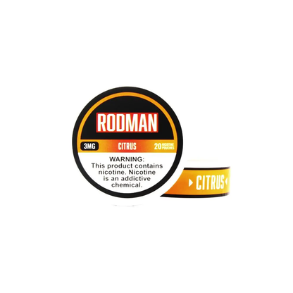 Rodman - Nicotine Pouches (20ct Can)(5-Can Pack) | Citrus 3mg