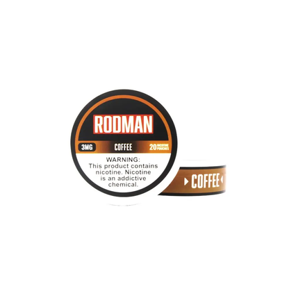 Rodman - Nicotine Pouches (20ct Can)(5-Can Pack) | Coffee 3mg