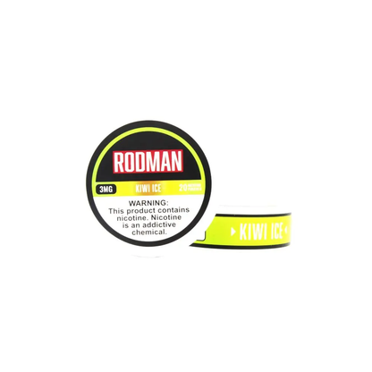 Rodman - Nicotine Pouches (20ct Can)(5-Can Pack) | Kiwi Ice 3mg