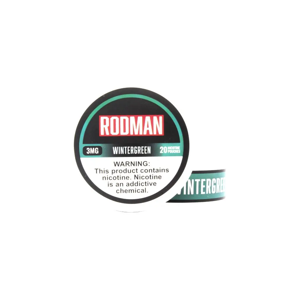 Rodman - Nicotine Pouches (20ct Can)(5-Can Pack) | Wintergreen 3mg