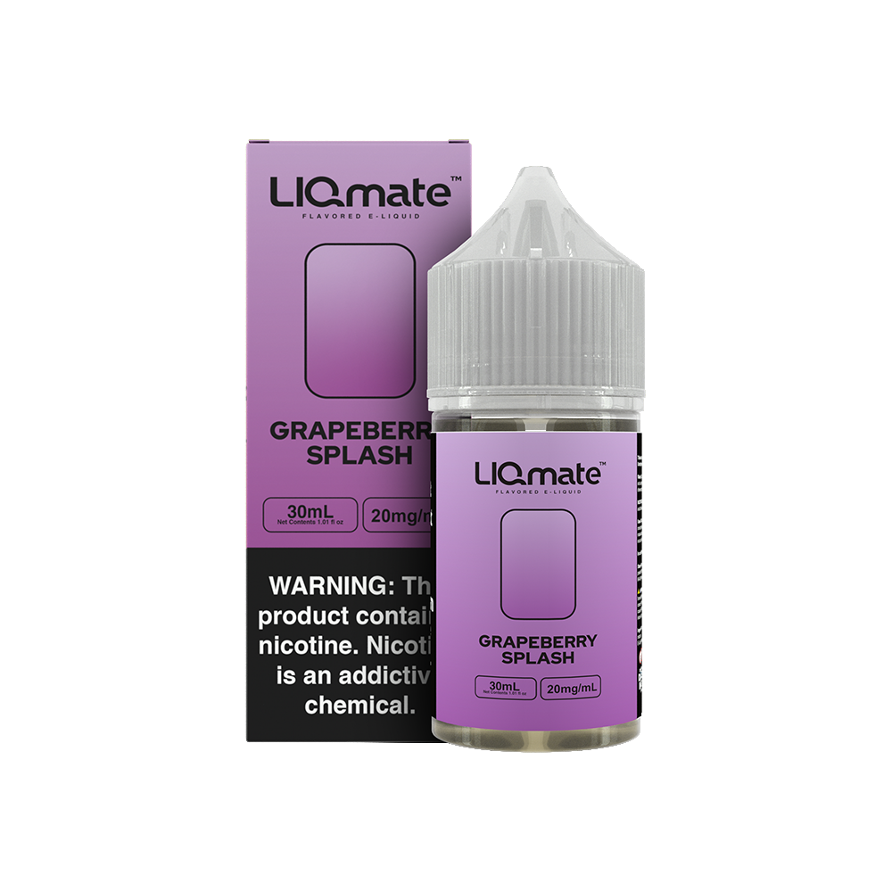 7Daze SALTS E-Liquid - Grapeberry Splash, 30mL with packaging