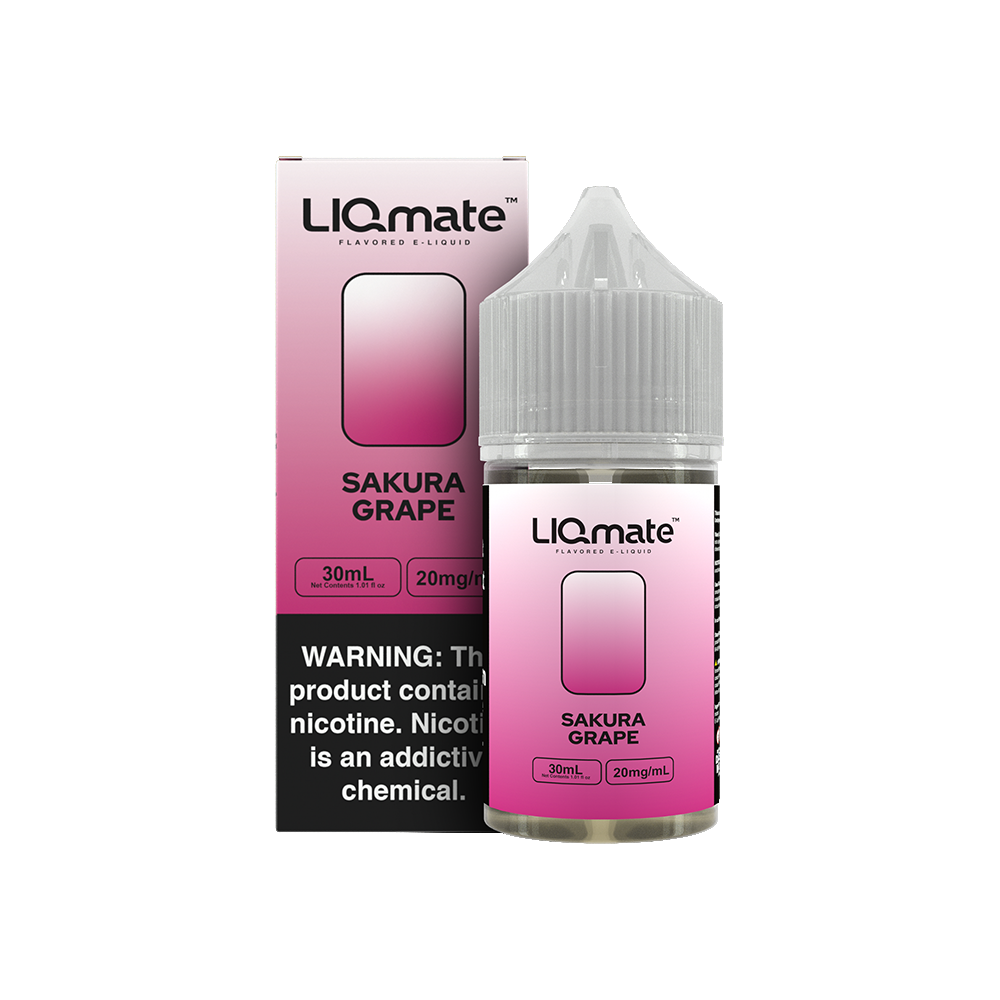 7Daze SALTS E-Liquid - Sakura Grape, 30mL with packaging