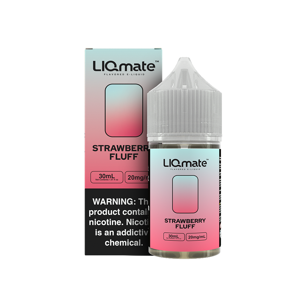 7Daze SALTS E-Liquid - Strawberry Fluff, 30mL with packaging