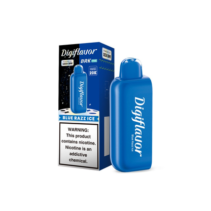 Geek Bar Digi Flavor BRK Pods | 20000 Puff | 12mL | 50mg | (Pod Only) | Blue Razz Ice with packaging