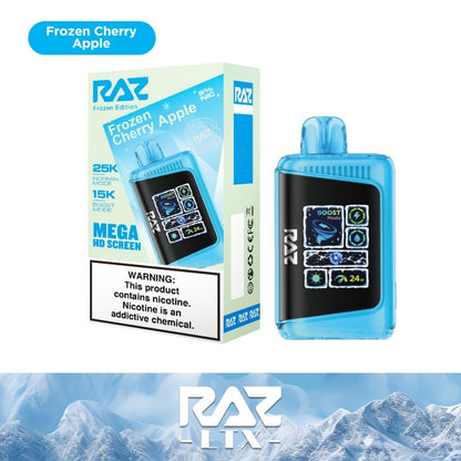 RAZ LTX - 25000 Puffs Disposable - 16mL 50mg | Frozen Cherry Apple with packaging