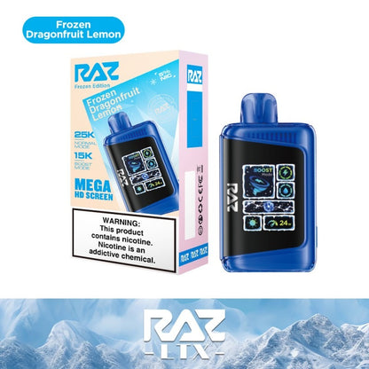 RAZ LTX - 25000 Puffs Disposable - 16mL 50mg | Frozen Dragonfruit Lemon with packaging