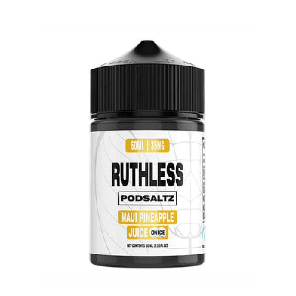 Ruthless Essentials Salt Series E-Liquid | 60mL | Salt Nic | Maui Pineapple Juice on Ice