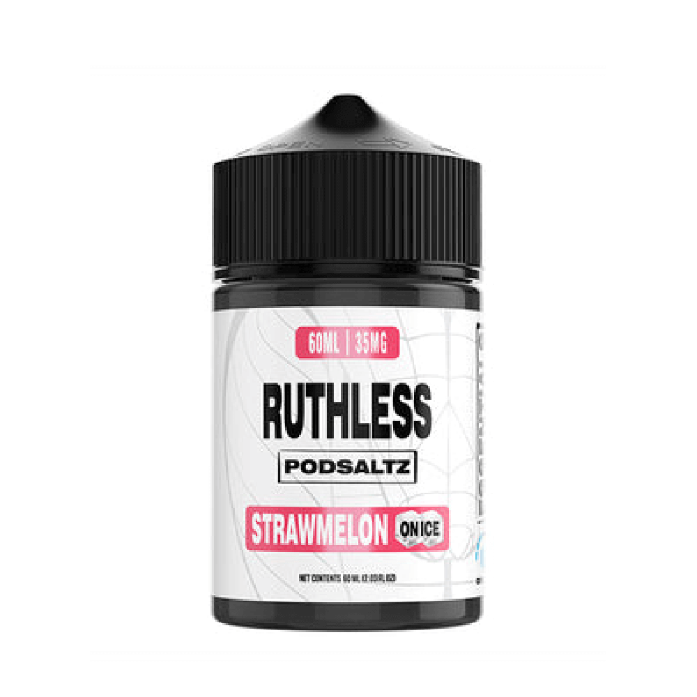 Ruthless Essentials Salt Series E-Liquid | 60mL | Salt Nic | Stawmelon On Ice