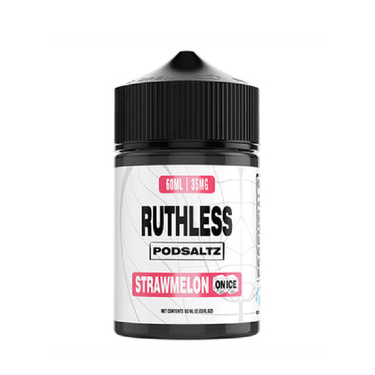 Ruthless Essentials Salt Series E-Liquid | 60mL | Salt Nic | Stawmelon On Ice