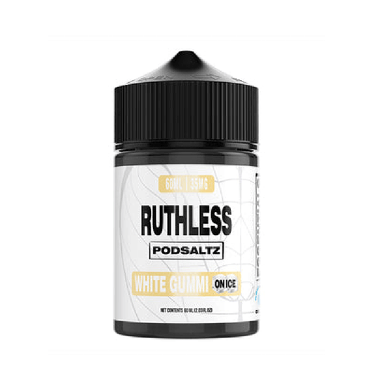 Ruthless Essentials Salt Series E-Liquid | 60mL | Salt Nic | White Gummi On Ice