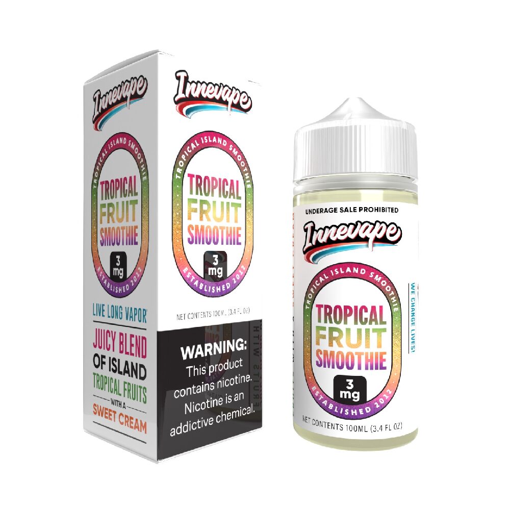 Innevape - Tropical Fruit Smoothie E-Juice, 100mL with packaging