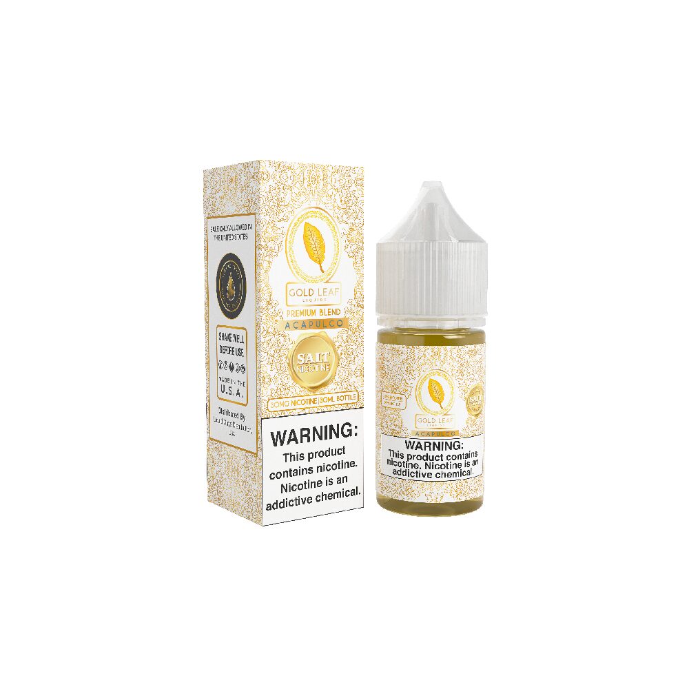 Gold Leaf SALTS E-Liquid - Acapulco, 30mL - with packaging