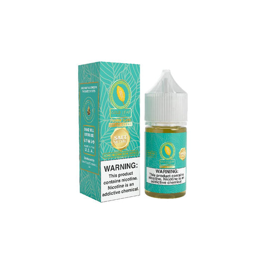 Gold Leaf SALTS E-Liquid - Green Cedar, 30mL with packaging