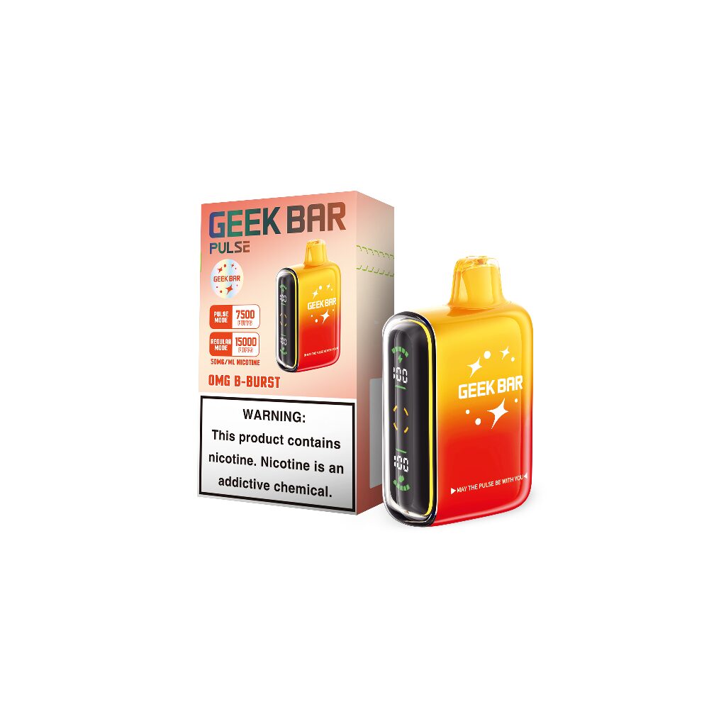 Geek Bar Pulse - 15000 Puffs Disposable - 16mL 50mg - OMG B-Burst