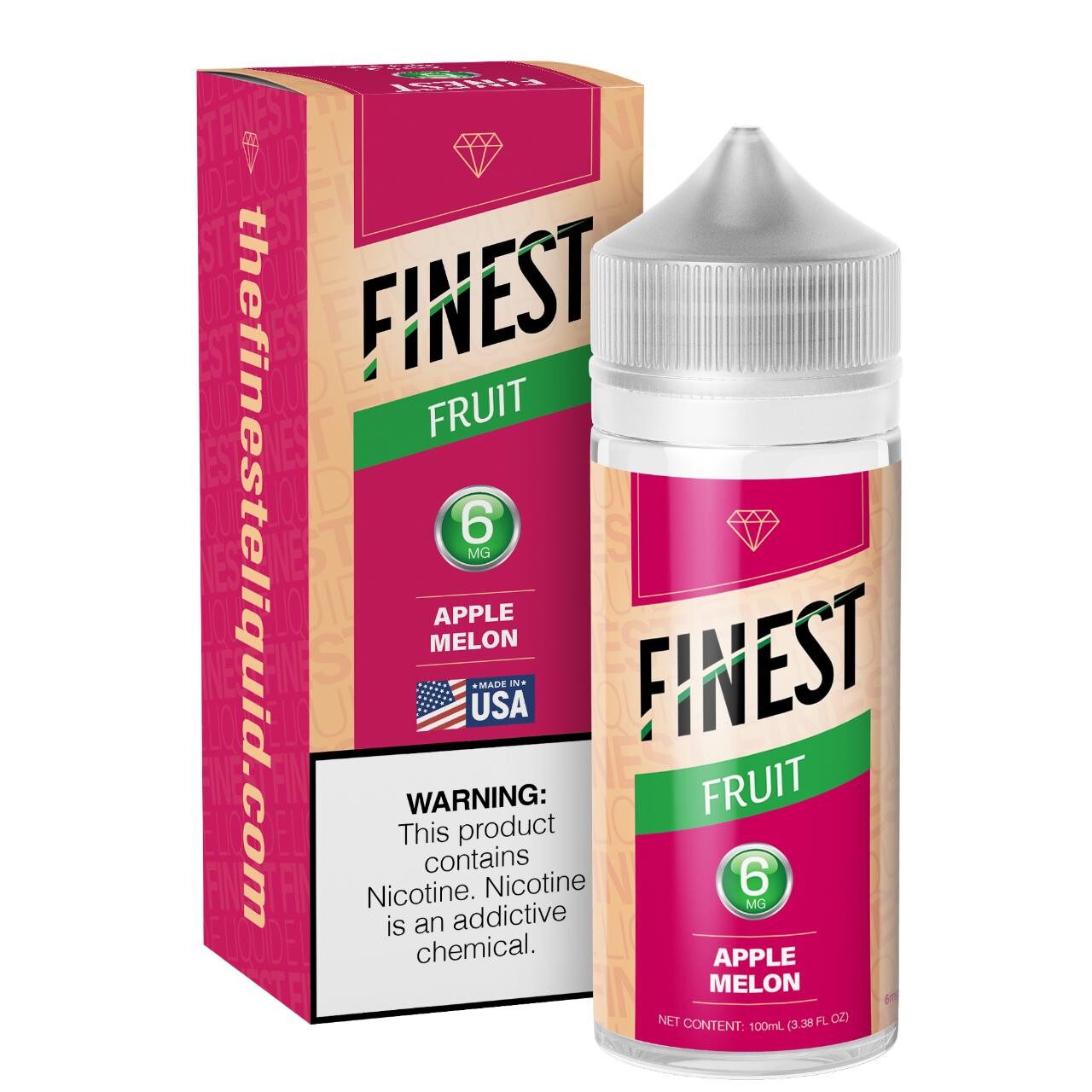 Finest - Apple Melon E-Juice, 100mL - 6mg