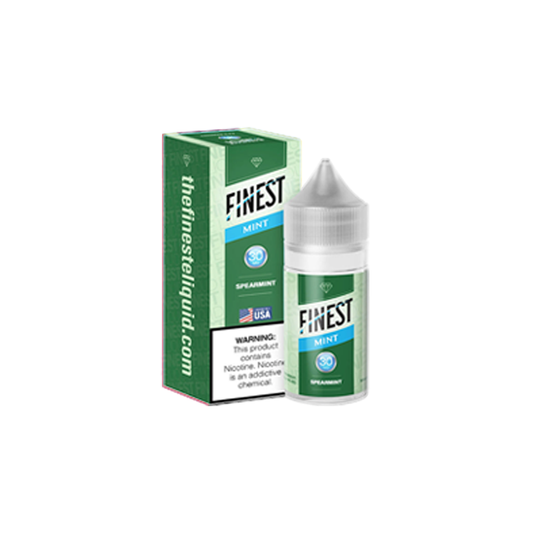 The Finest SALTS E-Liquid - Spearmint, 30mL with packaging