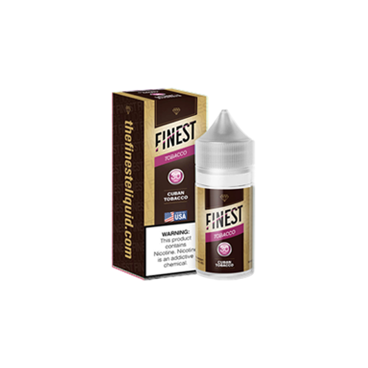The Finest SALTS E-Liquid - Cuban Tobacco, 30mL with packaging
