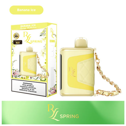 RYL Classic Disposable | 35000 Puff | 16.5mL | 50mg | Banana Ice with packaging