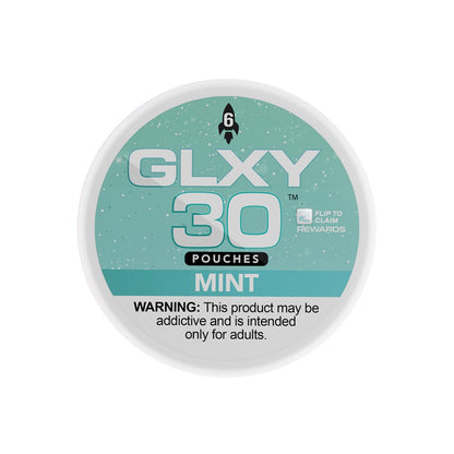 GLXY – DSPLY 5pc- Nic Pouch- 30ct Can- SAS -Mint with packaging