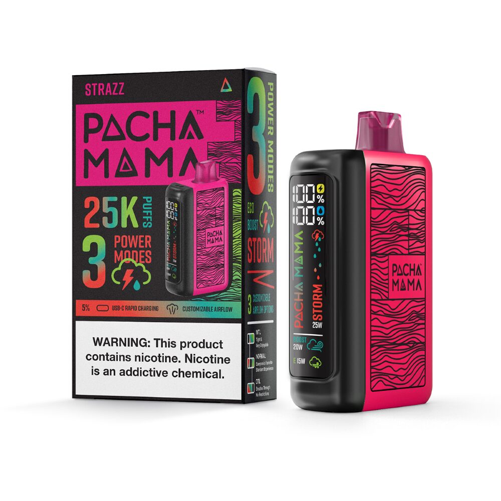 Pachamama 25k – 25K Puff Disposable - 20mL - Strazz with packaging