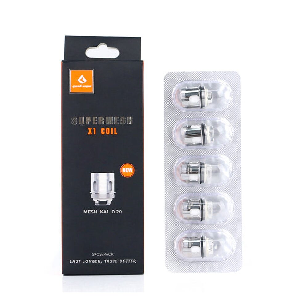 Geekvape Supermesh Replacement Coils X1 0.2ohm with packaging