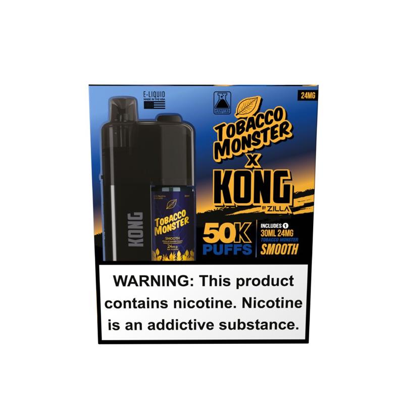 Zilla x Jam Monster Kong Disposable 48mg Smooth with packaging
