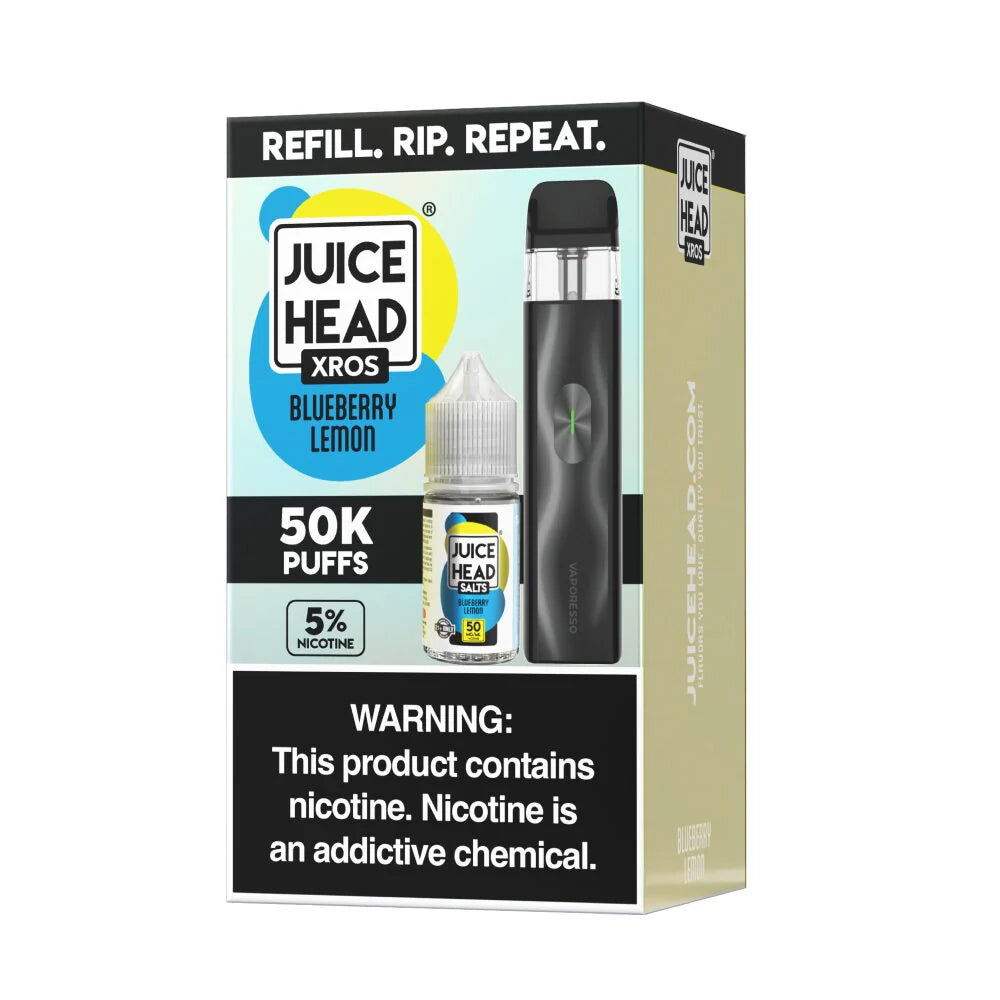 Vaporesso XROS 4 Mini + Juice Head (Collab Bundle) Blueberry Lemon with Packaging