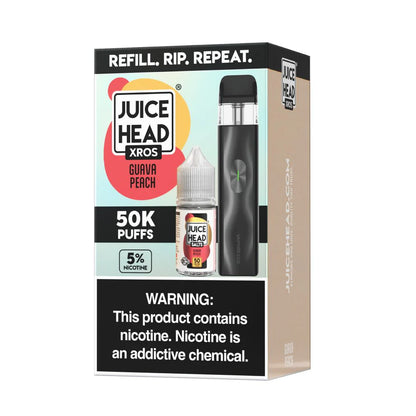 Vaporesso XROS 4 Mini + Juice Head (Collab Bundle) Guava Peach with Packaging
