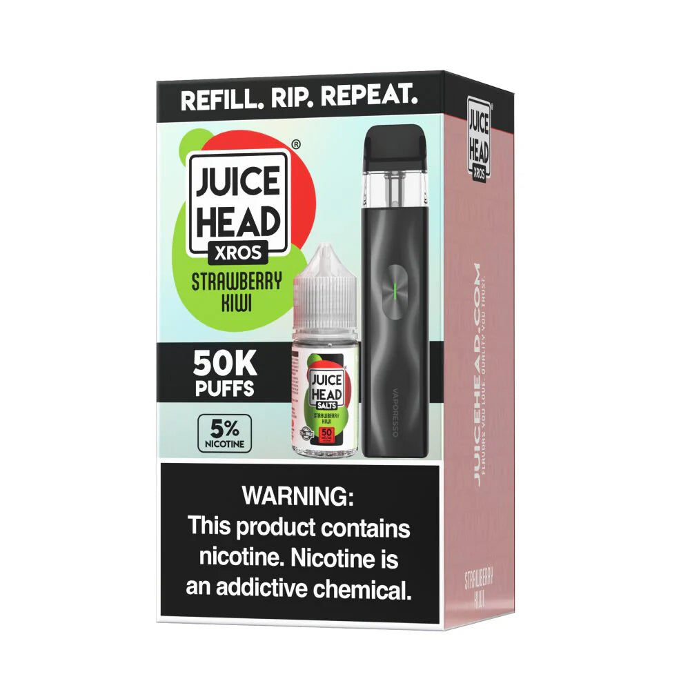 Vaporesso XROS 4 Mini + Juice Head (Collab Bundle) Strawberry Kiwi with Packaging
