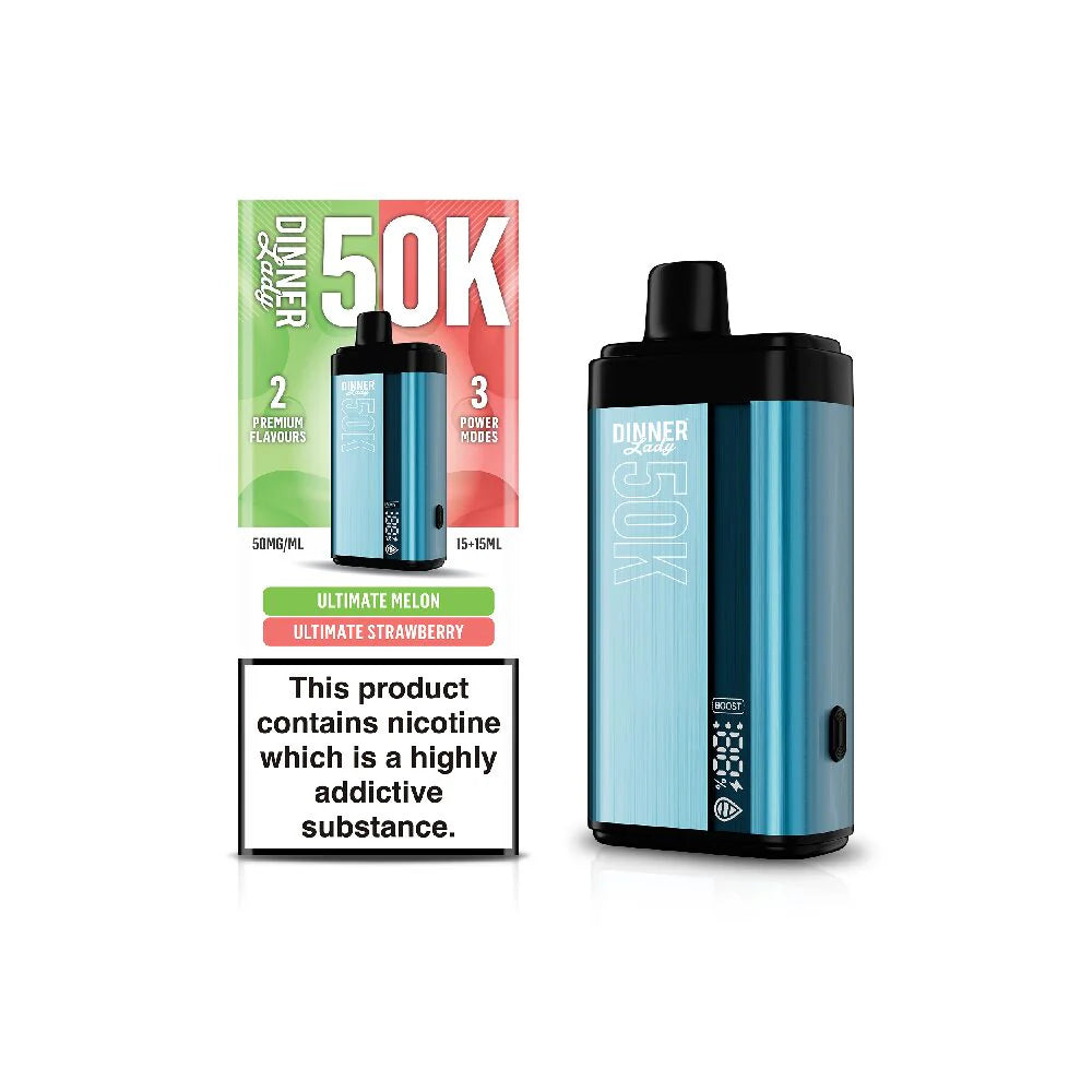 Dinner Lady 50K asd Disposables 15 mL Ultimate Melon + 15mL Ultimate Strawberry with Packaging