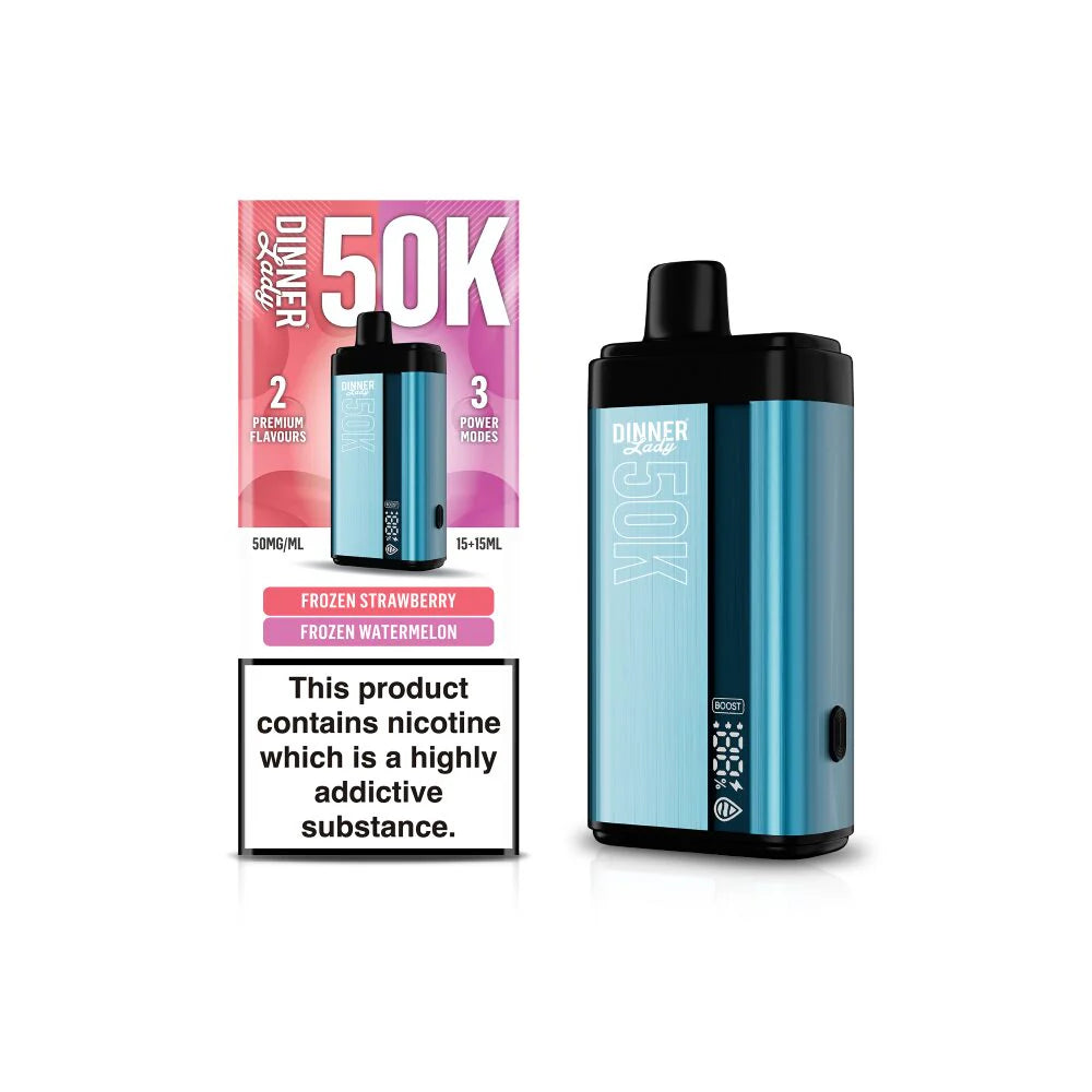 Dinner Lady 50K asd Disposables 15 mL Frozen Strawberry + 15mL Frozen Watermelon with Packaging