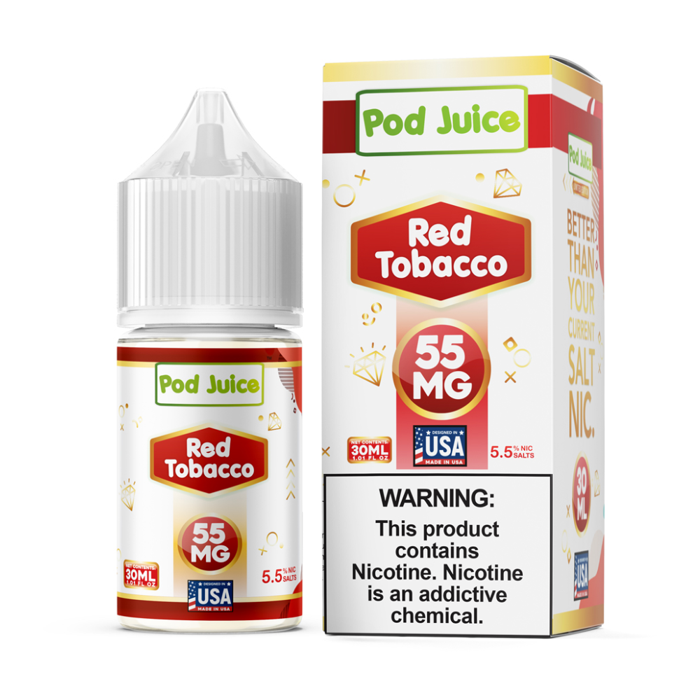 Pod Juice Red Tobacco Salts 30mL