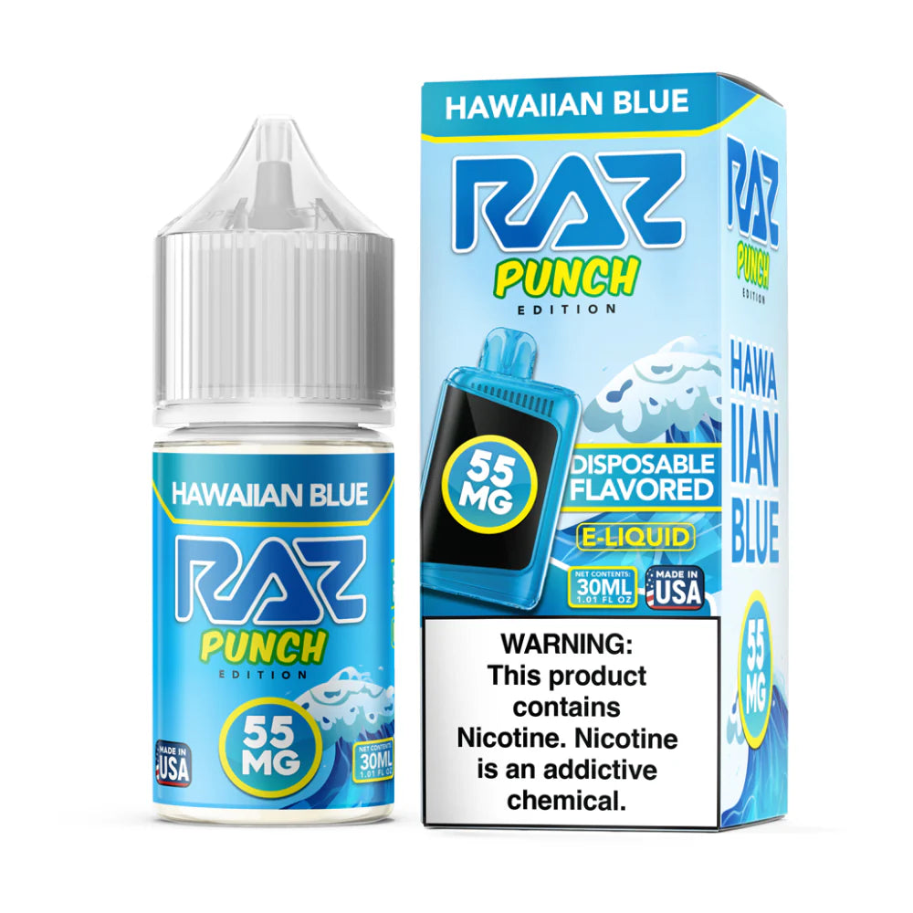 Pod Juice RAZ Disposables Collab Salt - Hawaiian Blue, 30mL with Packaging
