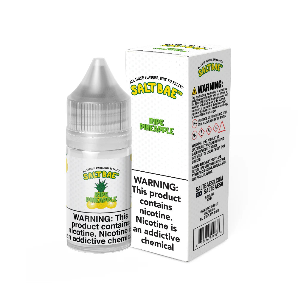 Salt Bae 50 Ripe Pineapple Salts, 30mL with Packaging