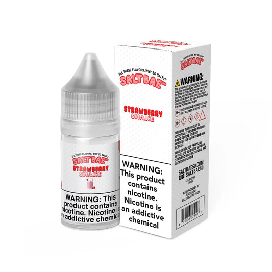 Salt Bae 50 Strawberry Shake Salts, 30mL with Packaging