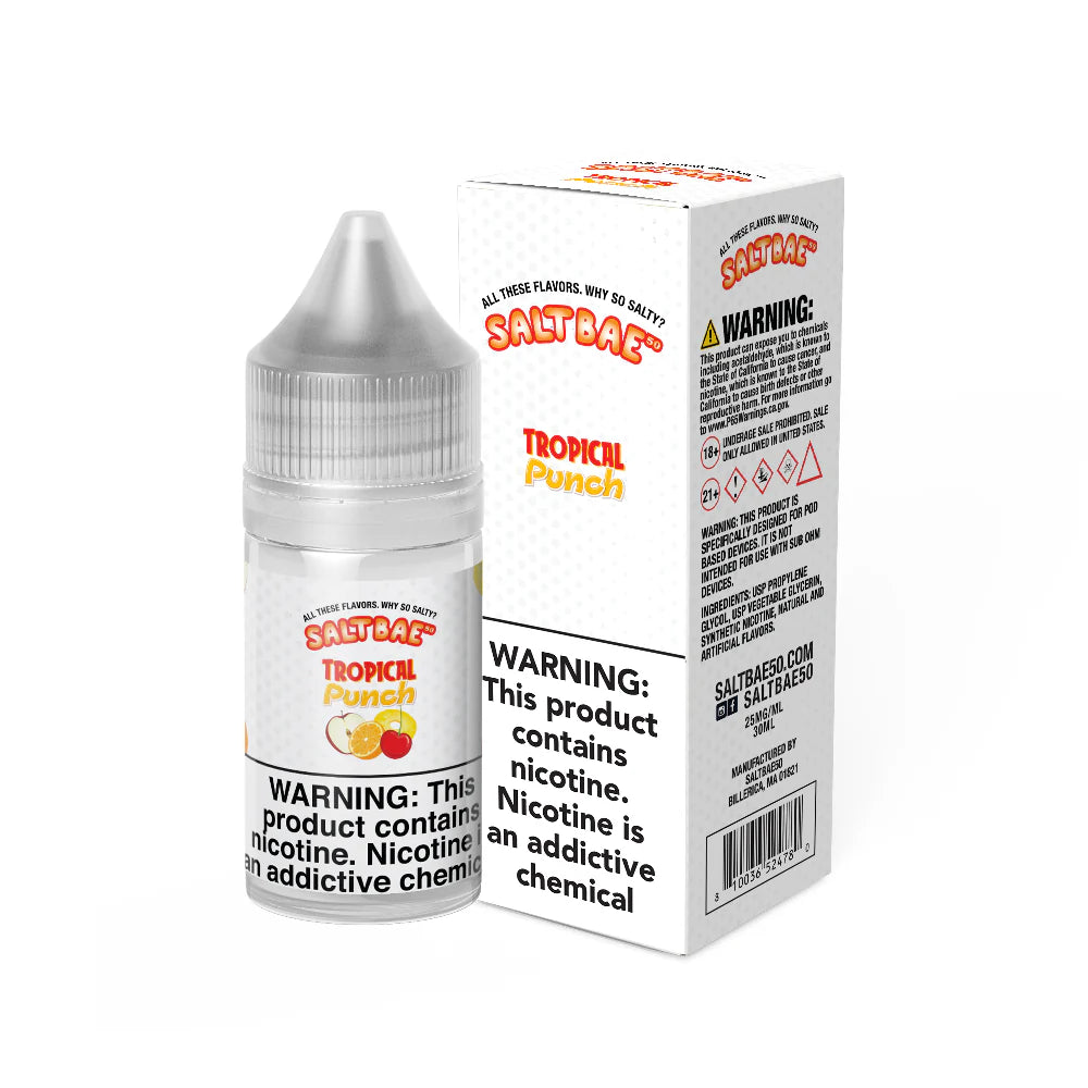 Salt Bae 50 Tropical Punch Salts, 30mL with Packaging