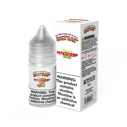 Salt Bae 50 Tropical Watermelon Kiwi Salts, 30mL with Packaging