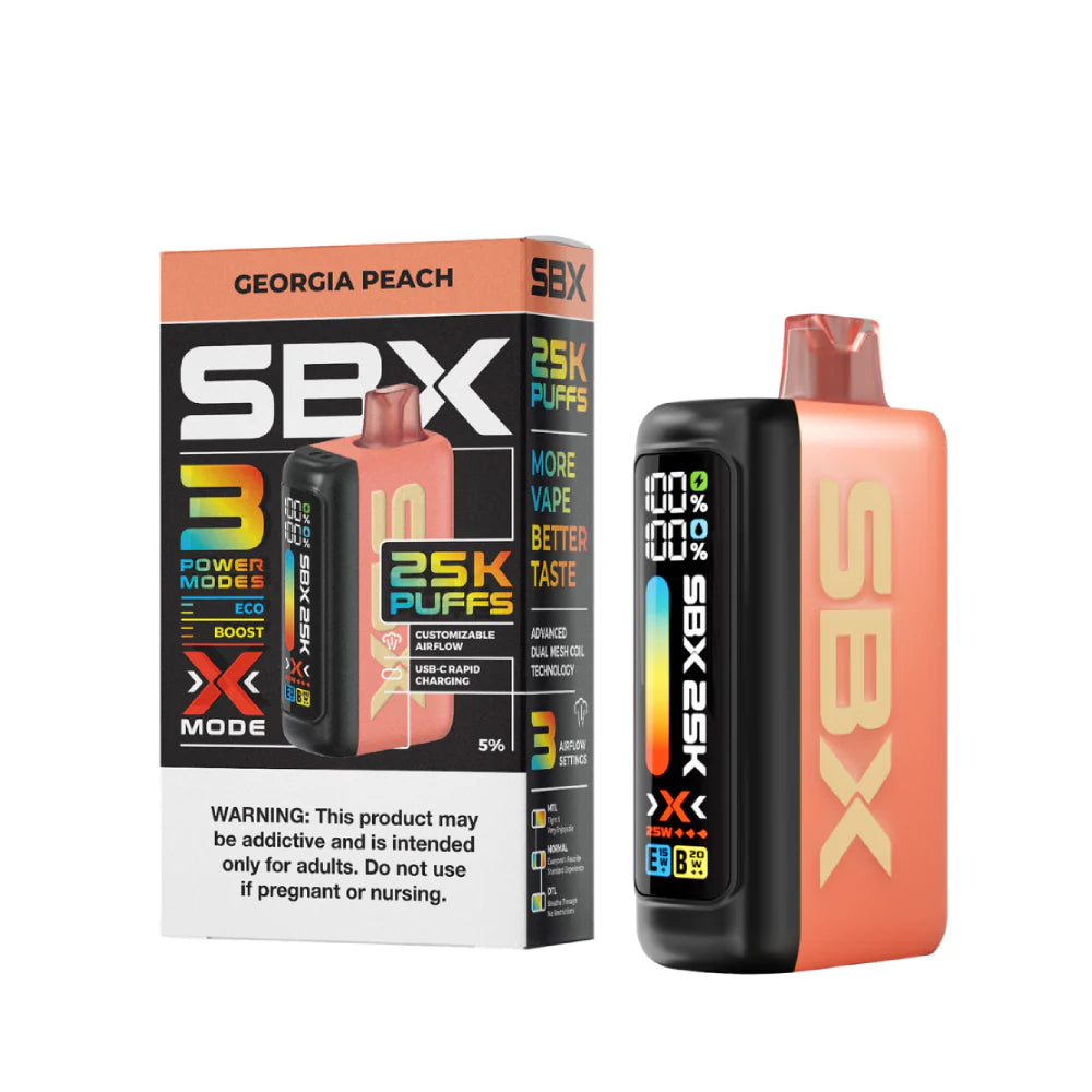 SBX 25K Disposable Georgia Peach
 with Packaging