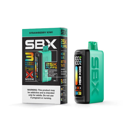 SBX 25K Disposable Strawberry Kiwi
 with Packaging