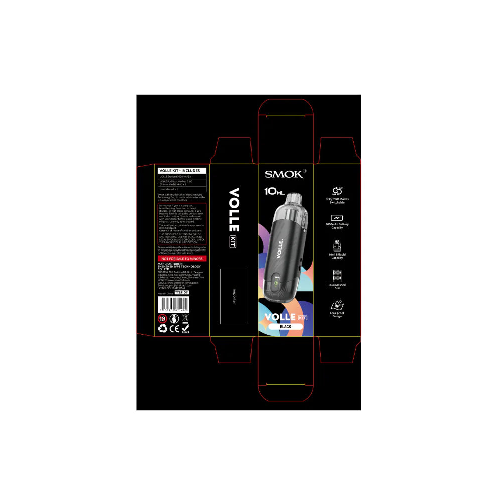 SMOK VOLLE Pod System Black with Packaging