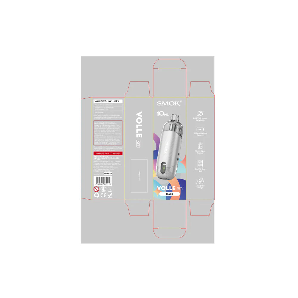 SMOK VOLLE Pod System Silver with Packaging