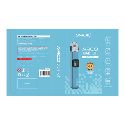 SMOK ARCO Digi Pro Pod System Cyan Blue with Packaging