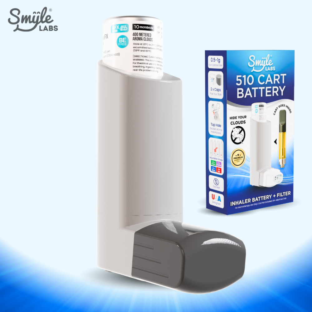 Smyle Inhaler 510 Battery Grey with Packaging