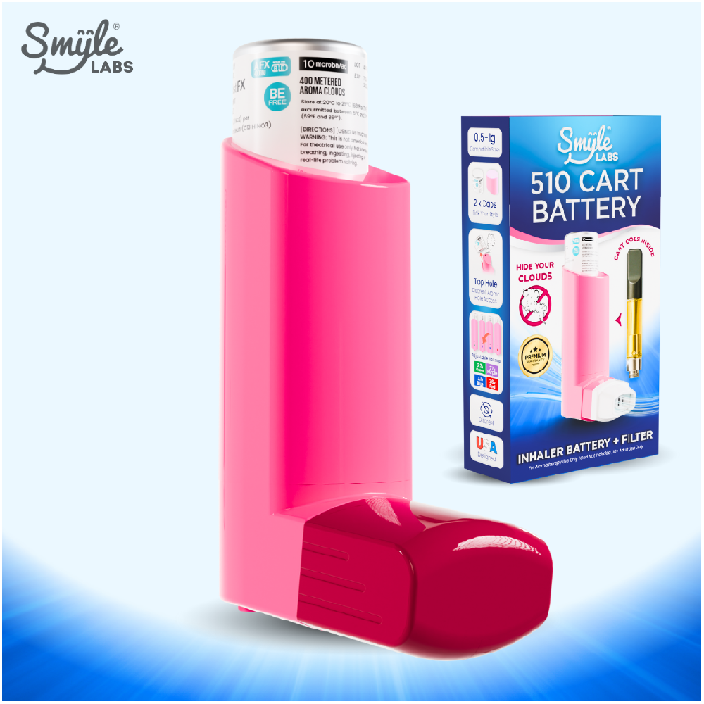 Smyle Inhaler 510 Battery Pink with Packaging