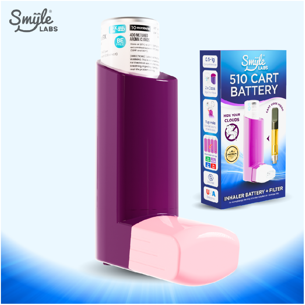 Smyle Inhaler 510 Battery Purple with Packaging