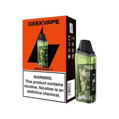 Geekvape Aegis Nano 3 Pod System Jungle Green with Packaging 