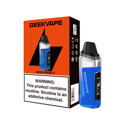 Geekvape Aegis Nano 3 Pod System Arctic Blue with Packaging 