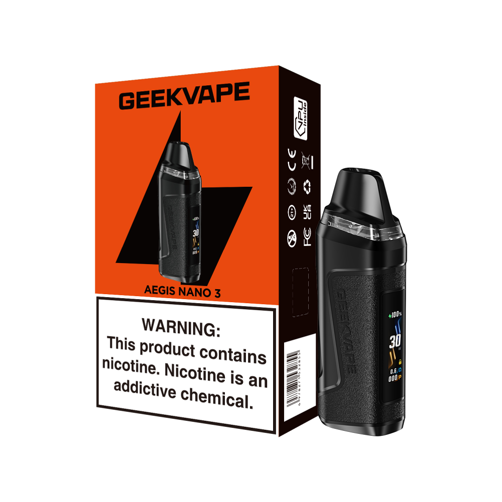 Geekvape Aegis Nano 3 Pod System Midnight Dark with Packaging 