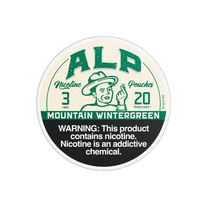 ALP (DSPLY 5pc)(Nic Pouch)(20ct Can) Mountain Wintergreen (SAS)